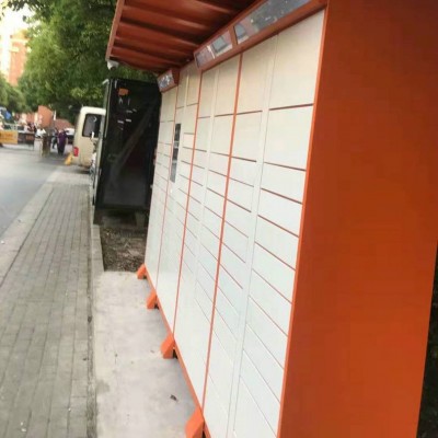 组合式指纹型物业快递柜快递包裹柜不锈钢品质快递柜批发图2