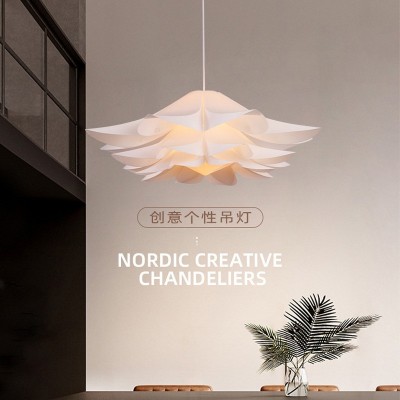 现代北欧吊灯餐厅灯卧室灯具民宿家用灯创意吊线灯网红花朵灯图3
