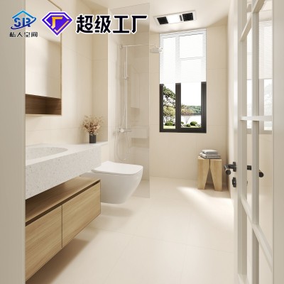 佛山瓷砖800x800天鹅绒柔光砖肌肤釉素色奶白地板砖微水泥黄地砖图2