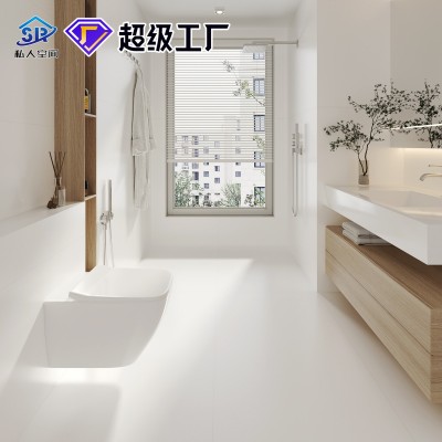 佛山瓷砖800x800天鹅绒柔光砖肌肤釉素色奶白地板砖微水泥黄地砖图5