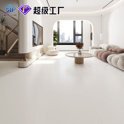 佛山瓷砖800x800天鹅绒柔光砖肌肤釉素色奶白地板砖微水泥黄地砖图6
