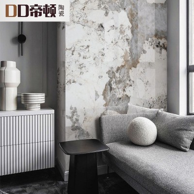 岩板电视背景墙轻奢潘多拉连纹大板板材哑光亮光大理石客厅岩板图2
