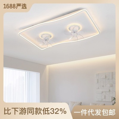 客厅灯led吸顶灯现代简约大气中山灯具卧室餐厅风扇吊灯2023新款图2