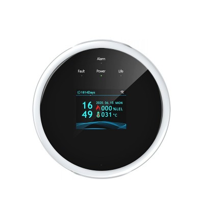 厂家直供涂鸦气感wifi天然气甲烷沼气泄漏探测器燃气报警 温感检测图5