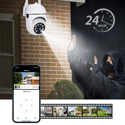A7无线wifi安防监控摄像头360度夜视远程高清室内外壁挂式摄像机图2