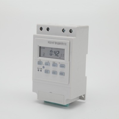 零售批发16组编程定时开关220V微电脑倒计时器KG316T新 款时控开关图2