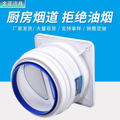 多变径大口径烟机止逆阀150-200口径塑料烟机止回阀通风厂家发货图2