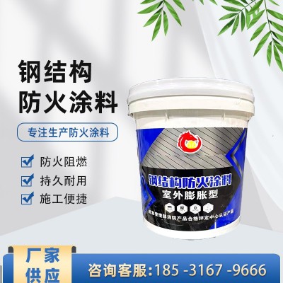 厂家直供钢结构防火漆薄型超薄型膨胀型厚型非膨胀型电缆防火涂料