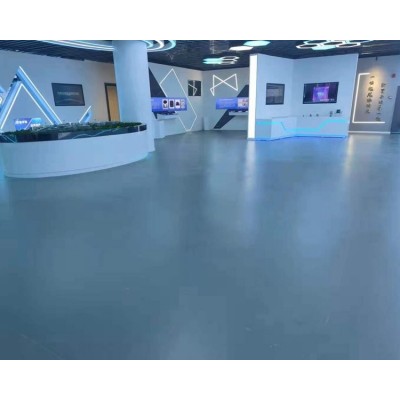 PVC地胶 展厅学校幼儿园 同质透心 走廊防滑耐磨地面图3