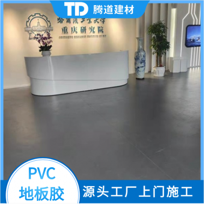 PVC地胶 展厅学校幼儿园 同质透心 走廊防滑耐磨地面图2