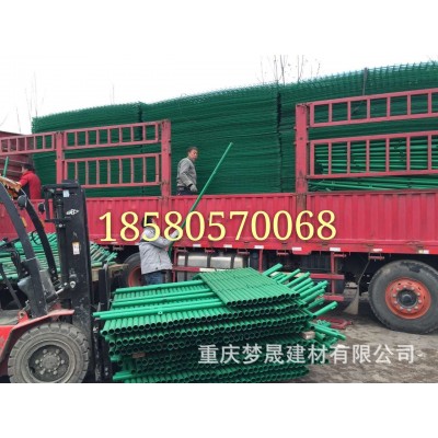 重庆护栏网园林公路防护网栅栏 铁丝圈地网 双边丝养殖护栏图4
