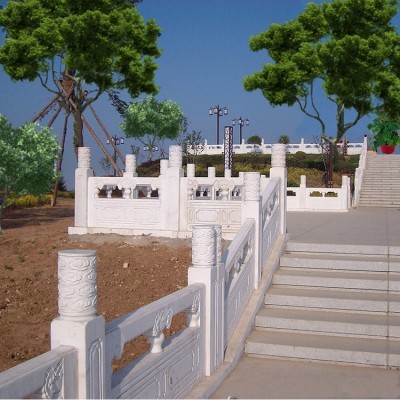 乔升建材 汉白玉栏杆 大桥河堤护栏 纯手工雕刻 源头定制物美价廉图5
