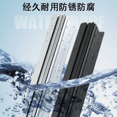 左钢楼梯底柜加厚重型滑轨冷轧钢三节静音推拉轨道鞋柜酒柜导轨图2