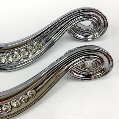 水晶钻石衣柜拉手欧式橱柜抽屉锌合金现代简约柜子厨柜家用门把手图3