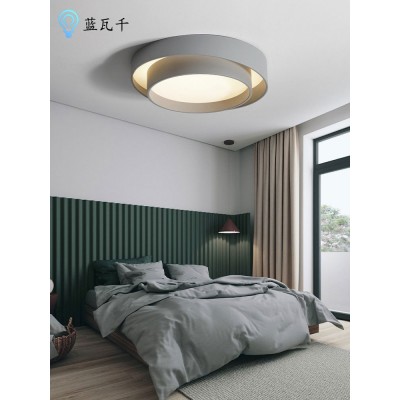卧室灯北欧现代简约吸顶灯客厅灯卧室主卧创意圆形led灯中山灯具图3