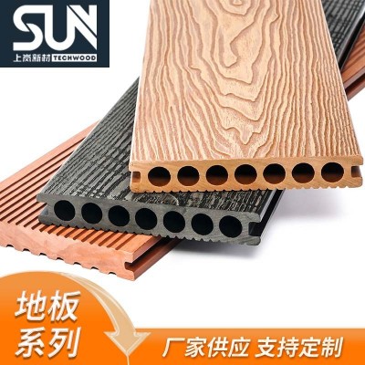 塑木地板户外长条室外庭院花园阳台共挤防滑防水木纹防腐木板材图4