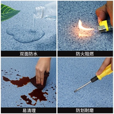 pvc地板革商用地胶地垫办公室医院工厂水泥地面专用加厚耐磨地垫图2