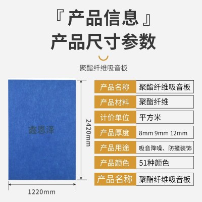 室内墙面隔音板装饰墙 家装工装批发聚酯纤维吸音垫 厂家供应现货图2