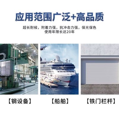 雄狮聚氯乙烯含氟萤丹涂料钢结构墙面专用漆金属工业防腐防锈漆图3