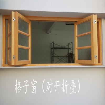 原木窗户地中海风格圆弧木窗田园对开窗中式民宿改造仿古玻璃木窗图4