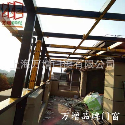 【万增门窗家】上海100型铝合金断桥铝玻璃阳光房设计安装系统窗图4