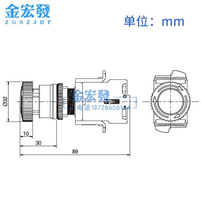 带灯急停按钮 旋钮开关 24V220V12V旋转复位品质保证 设备紧急停图4