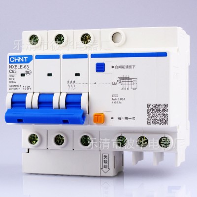 正泰漏电断路器 NXBLE-32 1P2P3P4P NXBLE-63家用漏 电保护器总闸图3