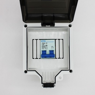 ip66户外2P断路器防水盒C45漏电开关空开箱明装4路断路器防水罩图2