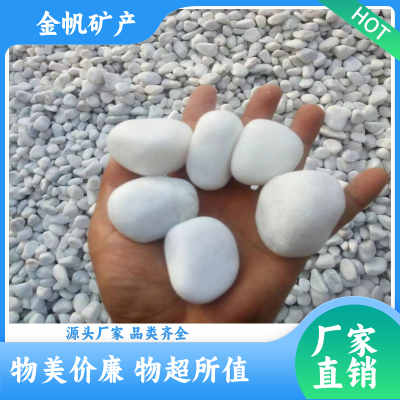 金帆矿产 园林路面铺设 白云石批发 建筑工地白碎石 免费寄样实力厂家图3