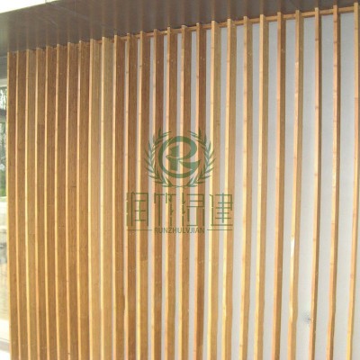 户外晶态瓷态竹格栅批发供应凹凸型实心竹木格栅原木板材厂家加工图2