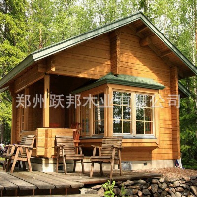 户外生态防腐木木屋 度假村木屋别墅 双层樟子松防腐木木屋批发图3