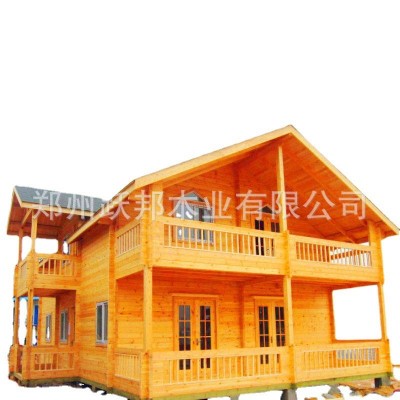 户外生态防腐木木屋 度假村木屋别墅 双层樟子松防腐木木屋批发图5
