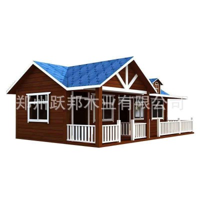 双层度假村生态木屋 厂家休闲防腐木木屋 制作轻型田园木屋图5
