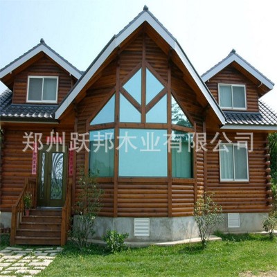 双层度假村生态木屋 厂家休闲防腐木木屋 制作轻型田园木屋图4