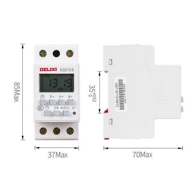 德力西KG316T导轨时控开关定时器220v路灯时控时间380V智能控制器图5