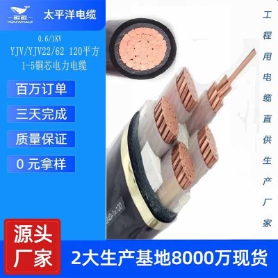 YJV3芯10-400平方电力电缆价格 中缆太平洋国标0.6/1kv电缆厂家图2