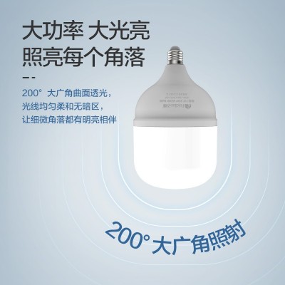 飞雕LED节能灯泡大功率照明球泡家用超亮E27螺口白光室内护眼图2