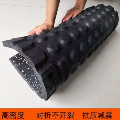 健身房橡胶地垫室内力量区缓冲减震地板垫复合卡扣健身房抗压地胶图2