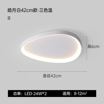 极简全光谱护眼简约现代led吸顶灯主卧室灯中山房间灯具图4