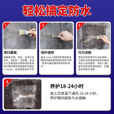 一件代发透明防水胶卫生间窗台内外墙屋顶防水涂料补漏防漏材料图3