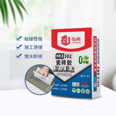 厂家生产无甲醛瓷砖HKZ302胶家用装修施工粘合剂粘结力强瓷砖胶泥图3