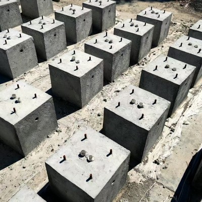光伏墩路灯基座充电桩基座太阳能板配重块厂家供应加工规格可订图2
