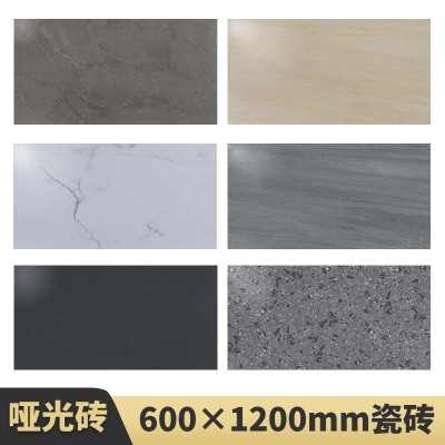 仿古柔光砖大块瓷砖600*1200客厅商城防滑水泥砖水磨石墙砖地板砖图2