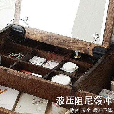 家具五金液压铰链梳妆台阻尼合页化妆台上下翻合页盖板缓冲铰链图4