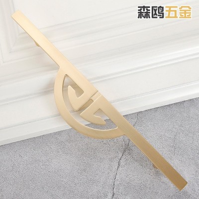 新中式衣柜门拉手铜拉丝橱柜门把手抽屉鞋柜床头柜鞋柜手柄拉手图3