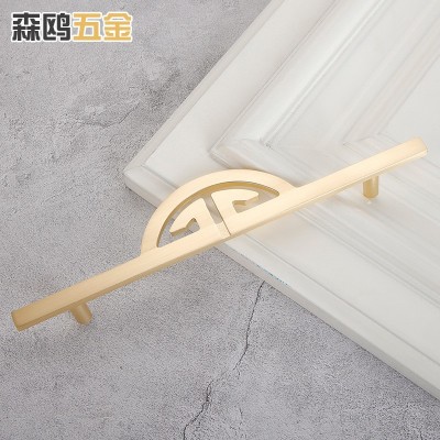 新中式衣柜门拉手铜拉丝橱柜门把手抽屉鞋柜床头柜鞋柜手柄拉手