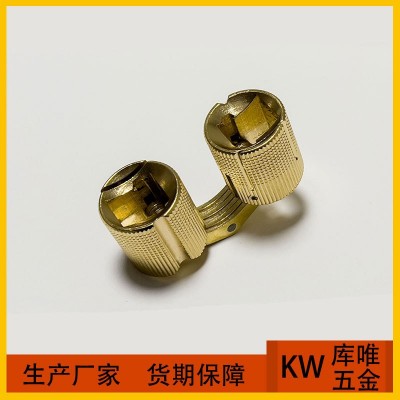 24MM铜暗铰纯铜铰链铜水桶铰隐藏式铰链180度铜合页装饰盒五金图5