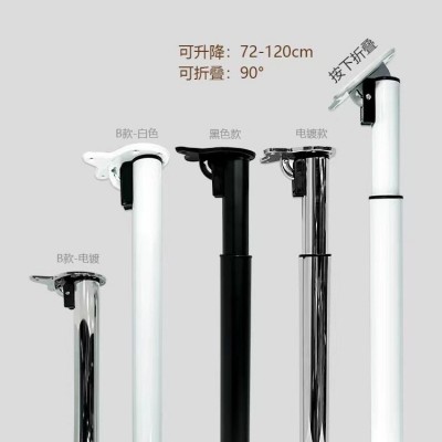 可调节折叠吧台脚底座支架餐桌桌腿支撑柱伸缩脚铁艺可升降桌子腿图3