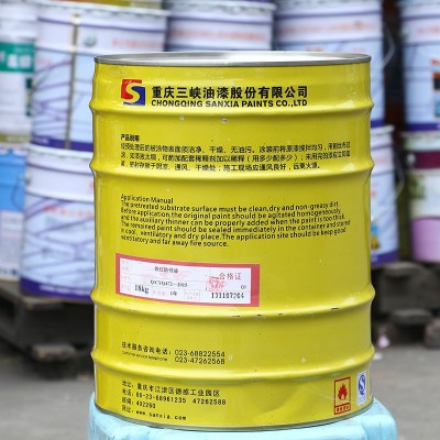 批发三峡牌油漆总厂灰防锈漆铁红防锈漆20kg钢结构漆金属漆木结构图2