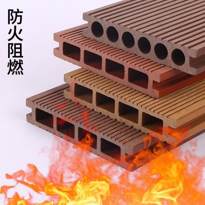户外PE防塑木地板板户外地板园林景观露台护栏防腐木户外地板塑木图3